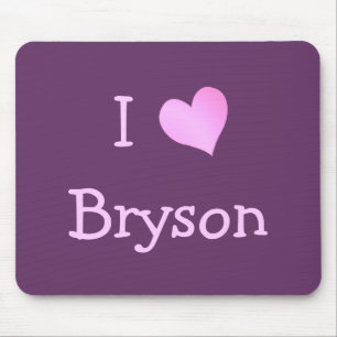I Love Bryson Mouse Mat