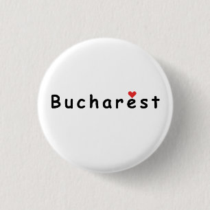 I love Bucharest 3 Cm Round Badge