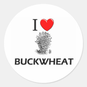 I Love Buckwheat Classic Round Sticker