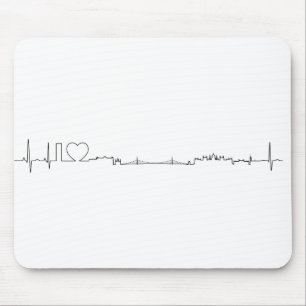 I love Budapest (ecg style) souvenir Mouse Mat