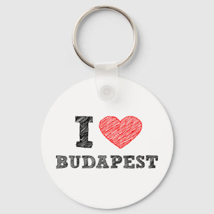 I Love Budapest Key Ring