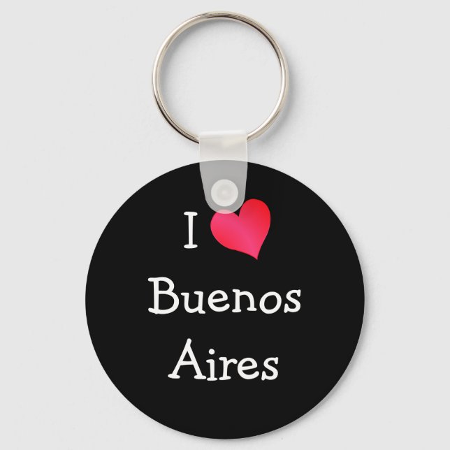 I Love Buenos Aires Key Ring (Front)