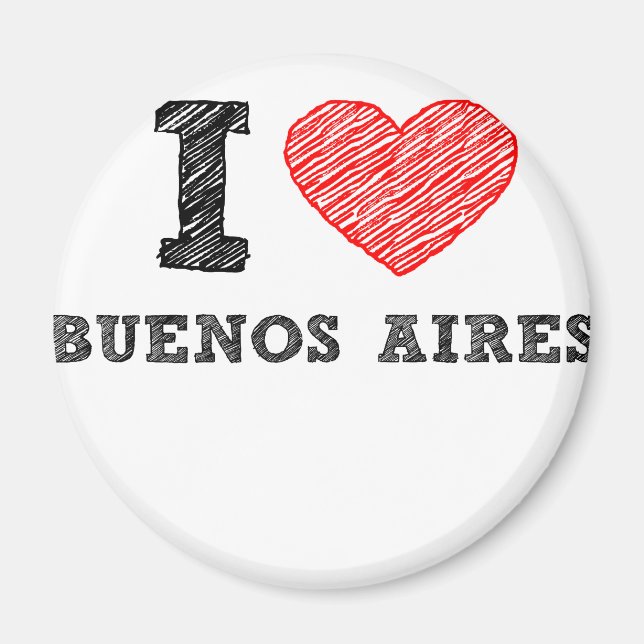 I Love Buenos Aires Magnet (Front)