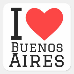 I love Buenos Aires  Square Sticker