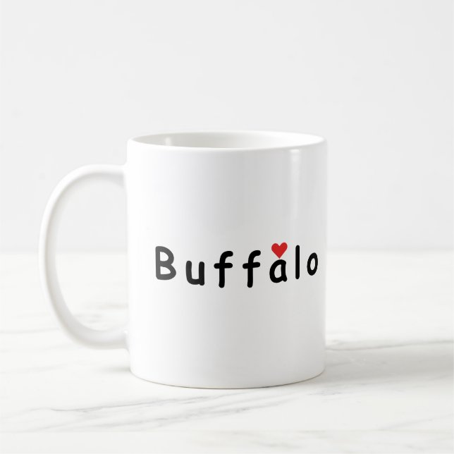 I love Buffalo Coffee Mug (Left)