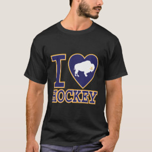 I Love Buffalo Hockey He Ny New York Fan Lets Go T-Shirt