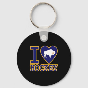 I Love Buffalo Hockey Heart Ny New York Lovers Fa  Key Ring