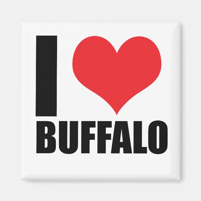 I love Buffalo Magnet (Front)