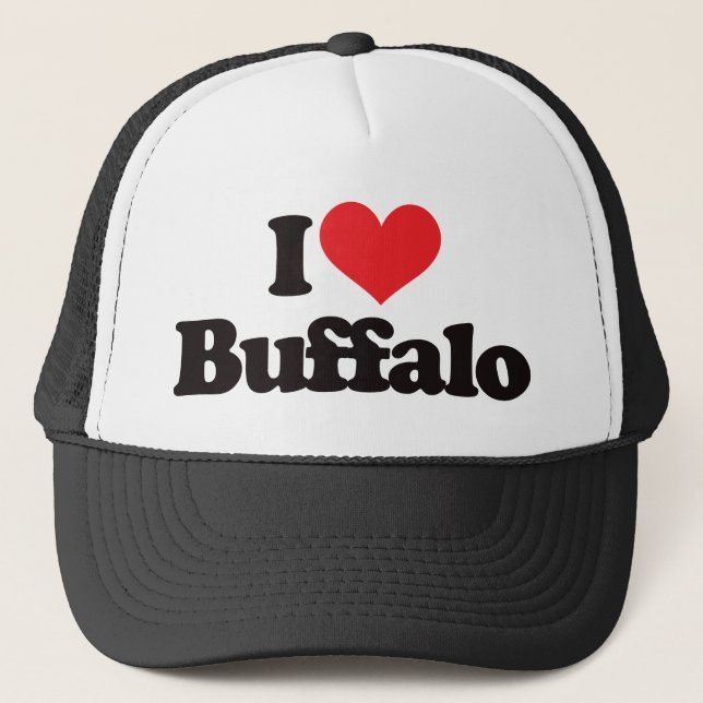 I Love Buffalo Trucker Hat (Front)