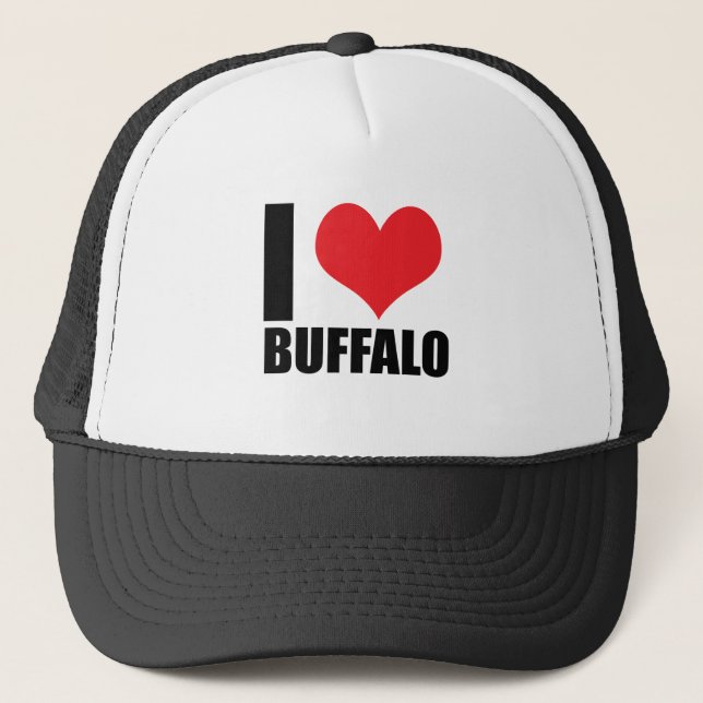 I love Buffalo Trucker Hat (Front)