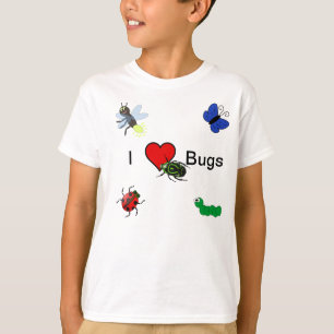 I Love Bugs T-shirt For Kids