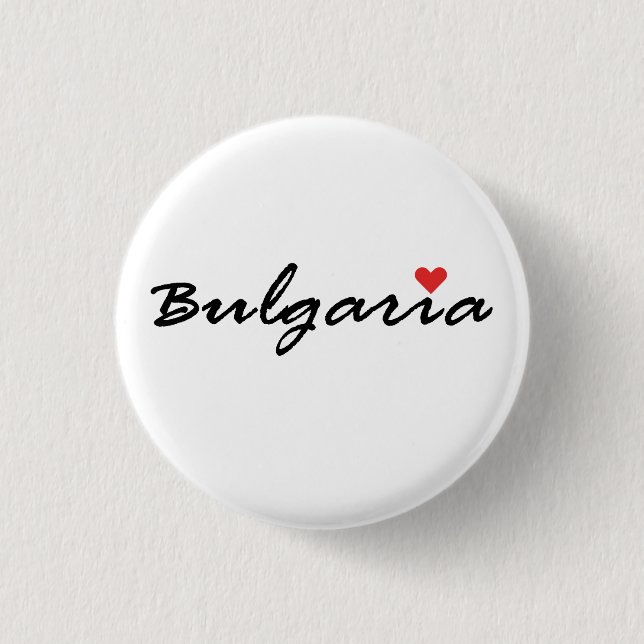 I love Bulgaria 3 Cm Round Badge (Front)