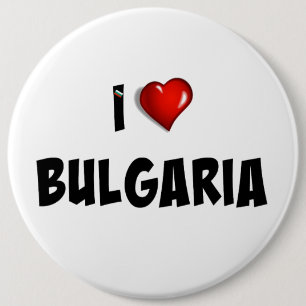 I Love Bulgaria 6 Cm Round Badge
