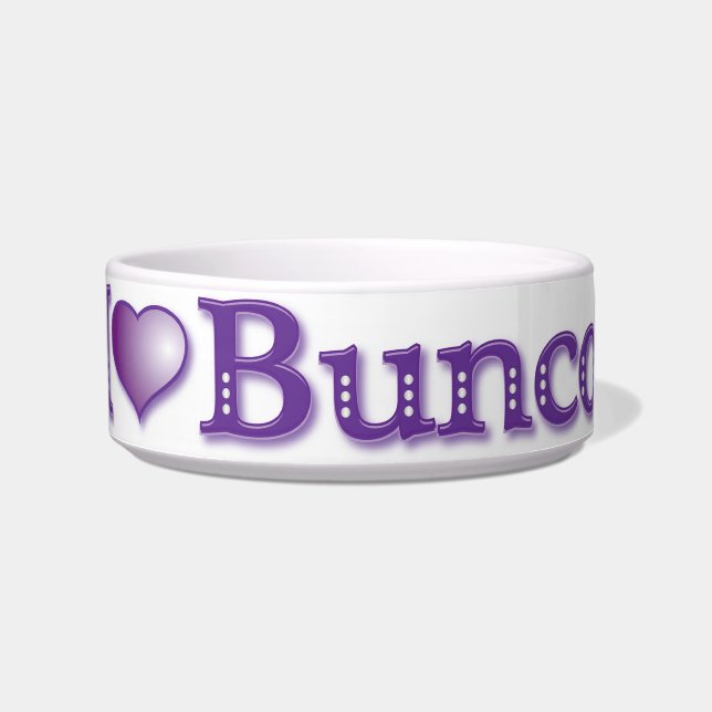 I Love Bunco Candy Dish (Front)
