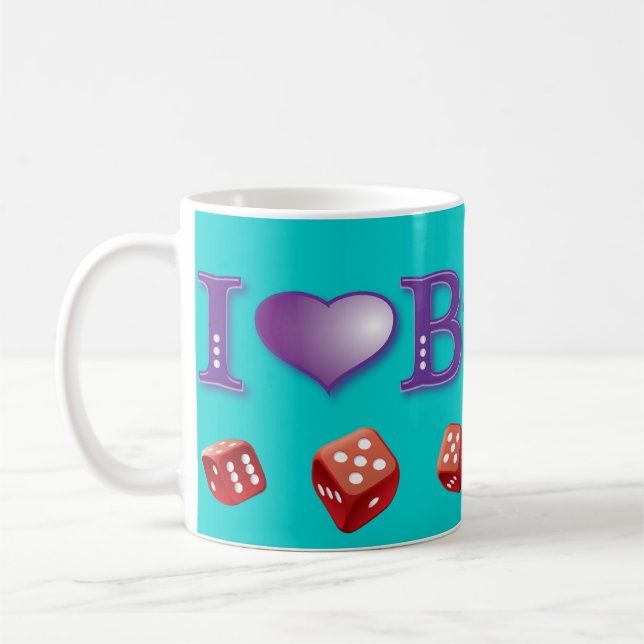 I Love Bunko Coffee Mug (Left)