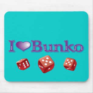I Love Bunko Mouse Mat