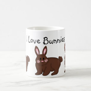 I Love Bunnies Coffee Mug