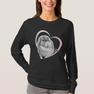 I Love Bunny Cute Bunny Rabbit Bunny Flower In Mou T-Shirt