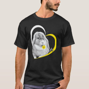 I Love Bunny Cute Bunny Rabbit Bunny Flower In Mou T-Shirt