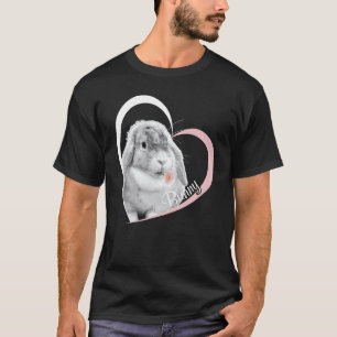 I Love Bunny Cute Bunny Rabbit Bunny Flower In Mou T-Shirt