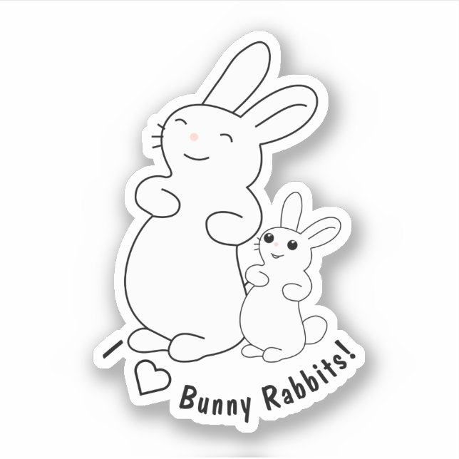 I Love Bunny Rabbits (Front)