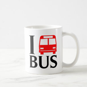I Love Bus   I Love The Bus   Bus Coffee Mug