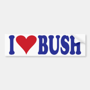 I Love Bush Bumper Sticker
