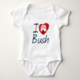 I LOVE BUSH SKETCH -.png Baby Bodysuit
