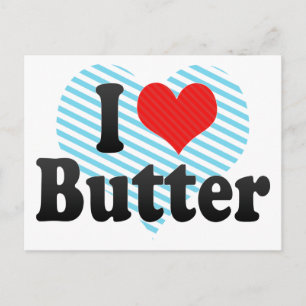I Love Butter Postcard