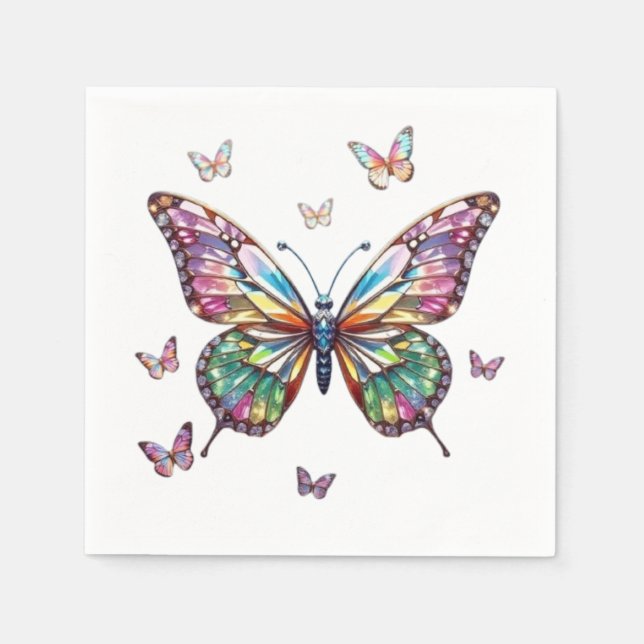 I love butterflies Paper Napkin (Front)