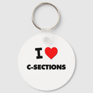 I love C-Sections Key Ring