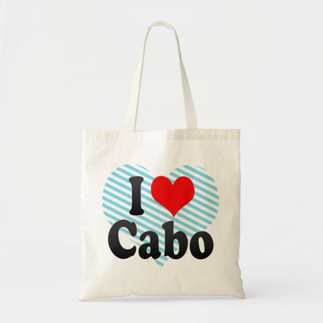 I Love Cabo, Brazil. Eu Amo O Cabo, Brazil Tote Bag (Front)