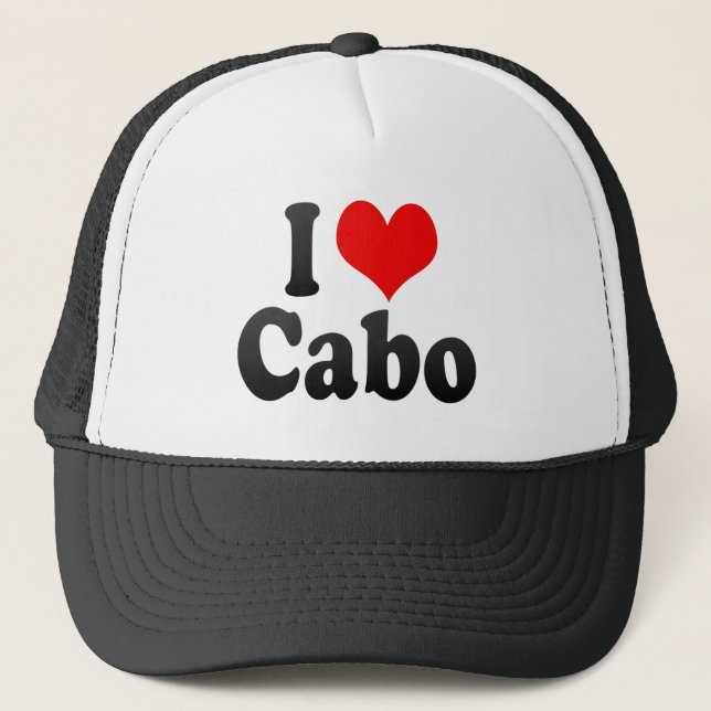 I Love Cabo, Brazil. Eu Amo O Cabo, Brazil Trucker Hat (Front)