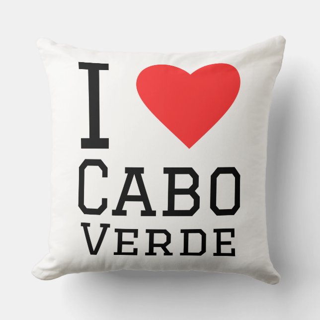 I love Cabo verde Cushion (Front)