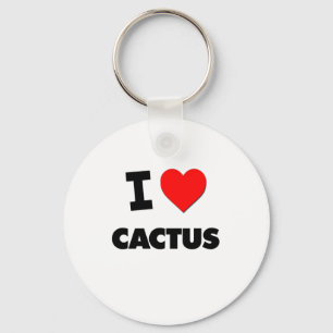 I love Cactus Key Ring