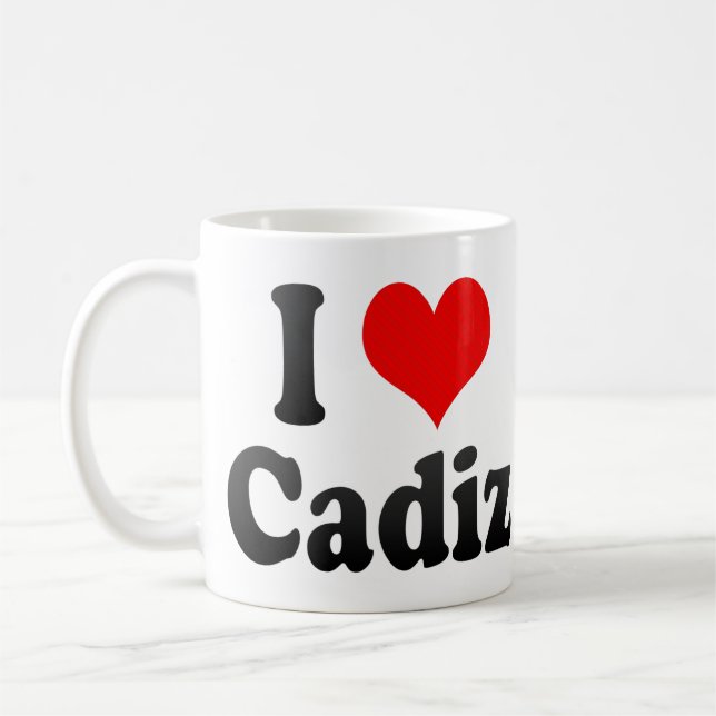 I Love Cadiz, Spain Coffee Mug (Left)