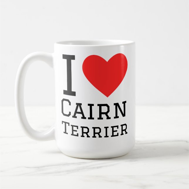 I love cairn terrier coffee mug (Left)