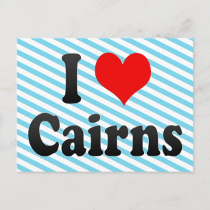 I Love Cairns, Australia Postcard
