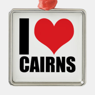 I love Cairns Metal Tree Decoration