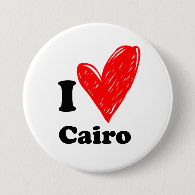 I love Cairo 7.5 Cm Round Badge (Front)
