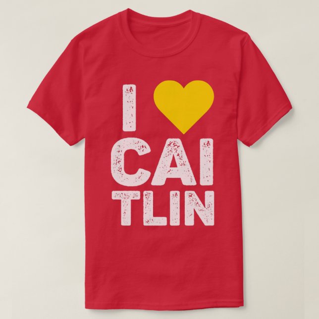 I love CaitlinCaitlin Clark2 T-Shirt (Design Front)