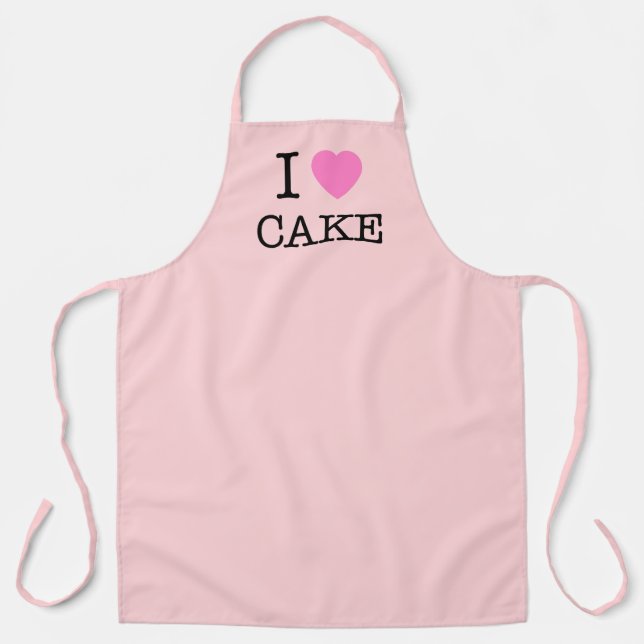 I Love Cake Apron (Front)