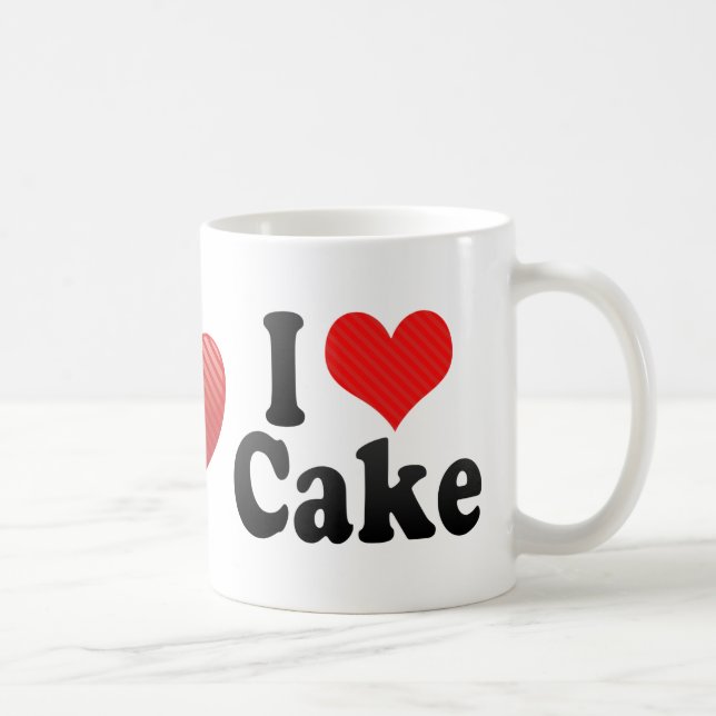 I Love Cake Coffee Mug (Right)