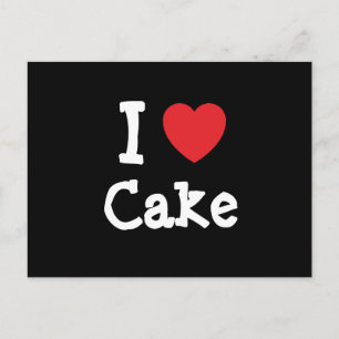 I love Cake heart T-Shirt Postcard