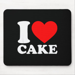 I Love Cake Shirt I Heart Cake Food Lover I Love C Mouse Mat
