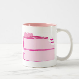 I Love Cake Two-Tone Coffee Mug