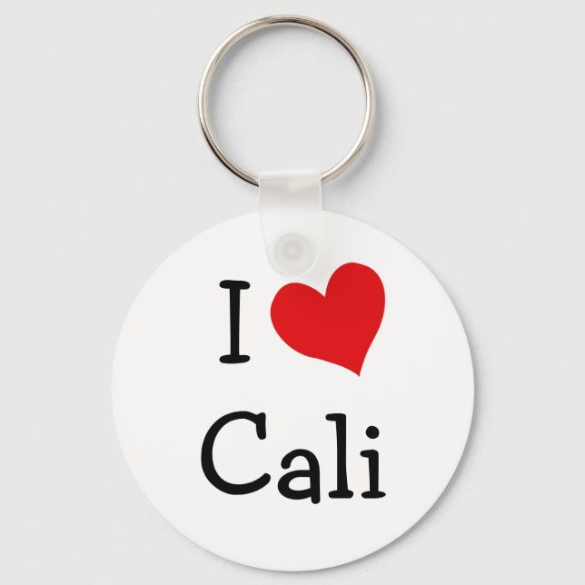 I Love Cali Key Ring (Front)