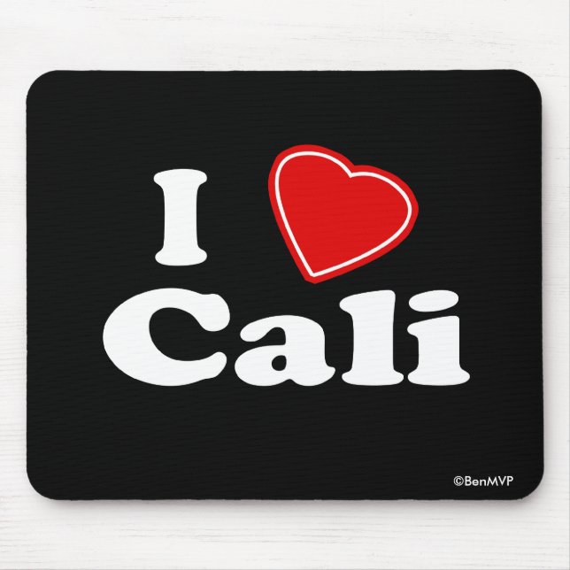 I Love Cali Mouse Mat (Front)