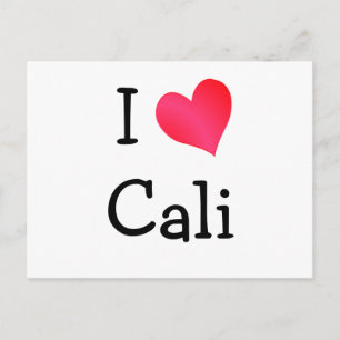 I Love Cali Postcard