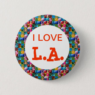 I LOVE CALIFORNIA 6 CM ROUND BADGE
